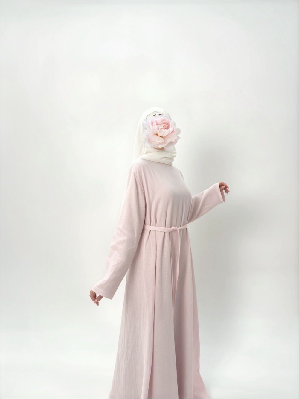 Modest Maxi Linen Dress